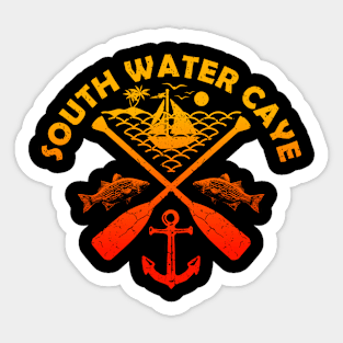 South Water Caye Beach, Belize, Boat Paddle Sticker